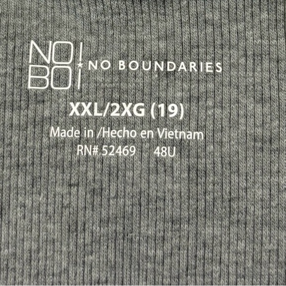 NWOT, No Boundaries, Plus Size Adjustable Camisole, XXL, Gray - Picture 4 of 8